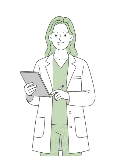 Illustrazione di contatto professionale per prenotare consulenza nutrizionale con Dott.ssa Martina Lo Re